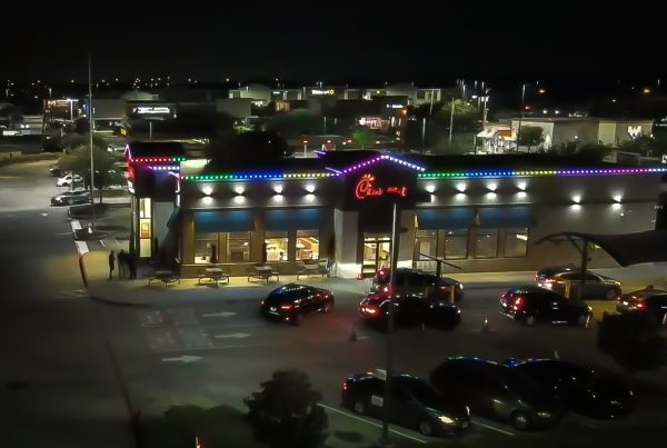 This image portrays Transform Your Business with Trimlight's Commercial Outdoor Lighting by Trimlight Chattanooga.